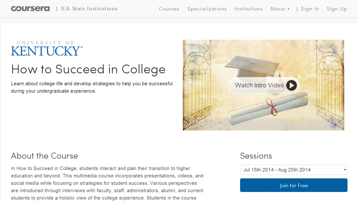 Coursera screen capture